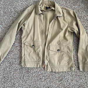 Tan/Light Brown Jacket Two-Pocket Cargo Abercrombie Men Size Medium
